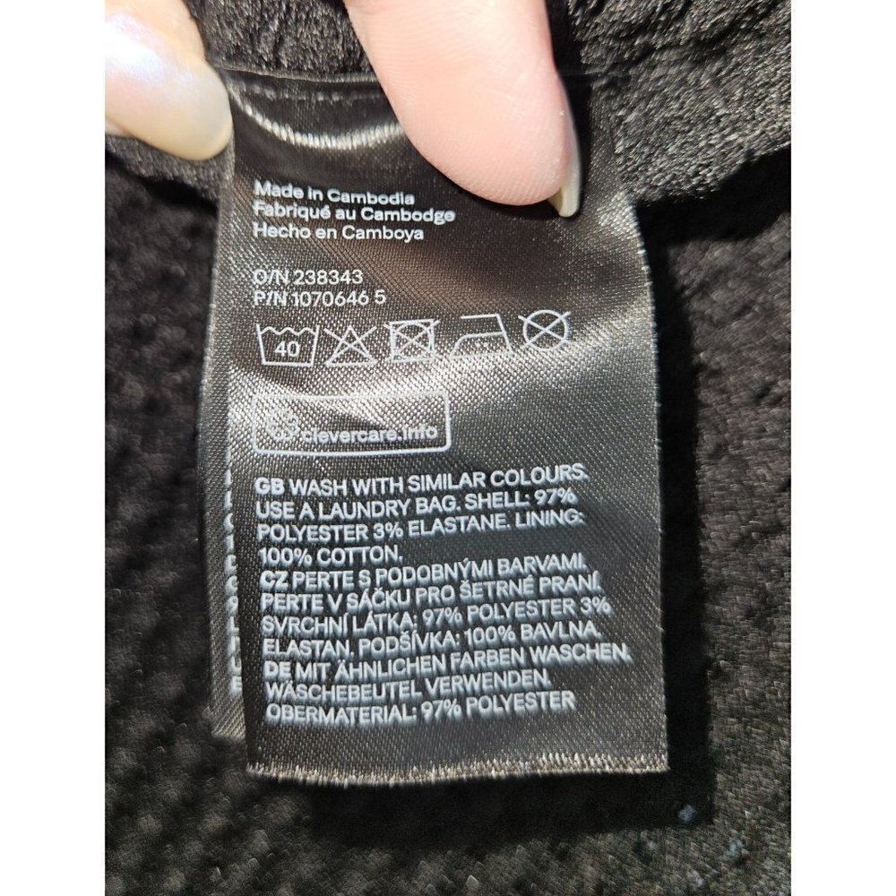 H&M Divided Pants Bootcut Open Knit Black Womens Sz XS Panty Lined High Rise NEW - Picture 6 of 7